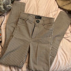 Zara houndstooth leggings
